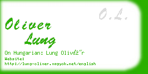 oliver lung business card